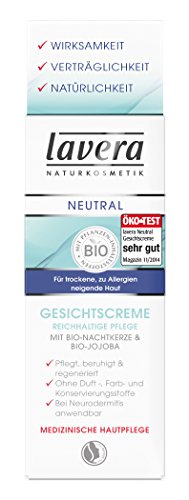 lavera Neutral Gesichtscreme ∙ Trockene zu Allergien neigende Haut ∙ Bio-Nachtkerze & Bio-Jojoba ∙ Pflegt, beruhigt & regeneriert ∙ Bio Pflanzenwirkstoffe ✔ Naturkosmetik ✔ Natural & innovative ✔ Gesichtspflege 1er Pack (1 x 30 ml) - 5