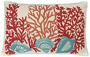 IMAX 86033 Tyden Shells and Coral Pillow by IMAX Worldwide