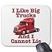 Produktbild I Like Big Trucks and I Cannot Lie Peterbilt Mouse Pad 7.08X8.66 inches/18X22 cm