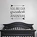 Produktbild Dozili Wandtattoo, Motiv You Are Our Greatest Adventure, Vinyl, für Kinderzimmer, 45,7 x 45,7 cm