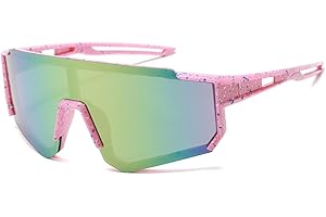 TOFBS Gafas de Ciclismo Polarizadas Niños Deportivas Adolescentes Gafas de Ciclismo Running Protección UV 400 Gafas de Sol para Deportes al Aire Libre