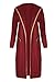 Ladies Open Front Hood Zip Pocket Cape Cardigan Womens Elbow Patch Duster Coat
