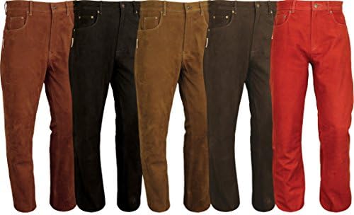 Fuente Leather Wears Leather Trousers Boocut For Men, Leather Trousers For Women Ladies- Leather Pants Men Women Motorcycle, Motorbike, Bike, Riding, Hunting Brown Black Red Green