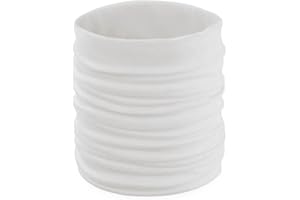 Makio Schlauchschal für Jungen und Mädchen für den Hals oder den Kopf, aus weichem Polyester, dehnbar, mehrere Positionen für Kinder., weiß, S