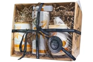 Cesta Cosmética La Chinata con Miel y AOVE – Gel de Baño, Crema Corporal, Crema de Manos y Protector Labial SPF15 – Hidratación y Suavidad para Piel Sensible