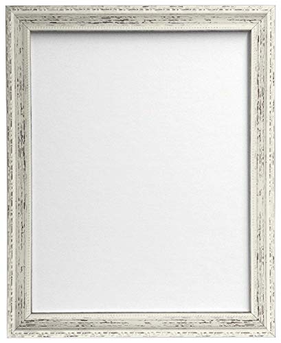 Frames by Post AP-3025 - Marco para Foto o lámina, Blanco con Acabado Envejecido, 30 x 40 cm