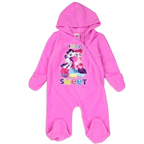 My Little Pony Baby Girls Polar Fleece Hooded Pramsuit (0-3months)