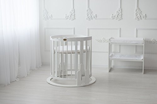 Preisvergleich Produktbild ComfortBaby ® SmartGrow 7in1 Baby- Kinderbett / erweiterbar, multifunktionell, aus MASSIVHOLZ ( beige) HERGESTELLT IN DER EU ( NEUES MODELL )