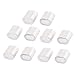 Produktbild sourcingmap 10Pcs 7,5mm x 4mm Aluminium Drahtseil Zwinge Flachrohr für 1mm-3mm Stahlseile
