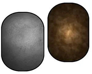 Kate 5x6.5ft Collapsible Backdrop Brown Collapsible Photography Backdrops Grey Portrait Photo Studio Background