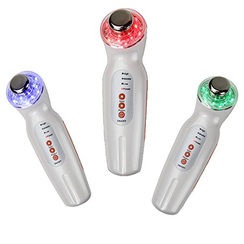 Carer Ultrasonic LED Light Photon Therapy Skin Care Beauty Machine for Photon Rejuvenation, Anti-wrinkle, Facial Deep Cleaning and Toning Device