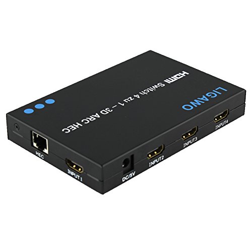 Ligawo HDMI Switch 4×1 3D ARC HEC HEAC mit SPDIF / Toslink Audio Ausgang - 2