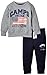 Camps Baby Boys K10 1139 Plain Round Collar Long Sleeve Tracksuit, Grey (gris Chiné Moyen/marine En Bas), 18-24 months (Manufacturer size: 2)
