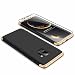 Produktbild JINICHANGWU kompatibel mit Hülle für Samsung Galaxy S8 Hülle + Panzerglas, Schale PC Full-Cover Anti-Kratzer Handyhülle Schutzhülle Case (Gold/Schwarz)