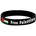 rujjftsy Free Palestine Flag Bracelet, Silicone Bracelets For Palestine, Palestine Wristband Save Bracelets, Silicone Wrist Band Gaza