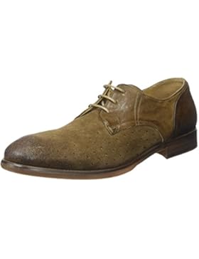 Hudson London Herren Rogers Suede Tobacco Oxford