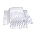 Cambrass 60 x 130 cm Cot Quilt/ Bedspread Collection Ter (Grey and White Spotted)