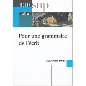Pour une grammaire de l'écrit