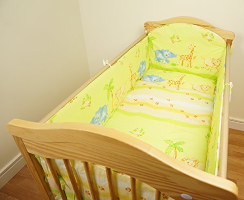 Nursery Long All Round Safety Bumper with Pattern (Fits Cot 120x60 cm, Pattern 1)