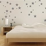 Wandaufkleber 43 Sterne Wandtattoo Wandsticker Sticker Wanddeko Kinderzimmer Schlafzimmer Himmel