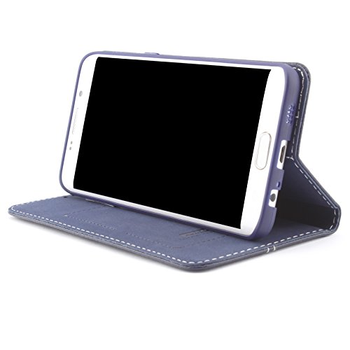[ J5 Version 2016 ] Handy Schutz Tasche Noble Series Cover für Samsung Galaxy [ J5 Version 2016 ] edle Book Style Hülle mit Aufstellfunktion und Kartenfach ScorpioCover blau - 7