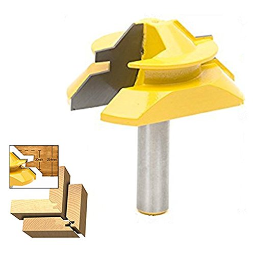 'Srol 45 gradi verleim fresa 1/2 Shank Troncatrice fraese Lock Miter Router Bit lavorazione del legno fresa fresa Strumento comune Tenon Cutter per incidere trimmmasc Hine