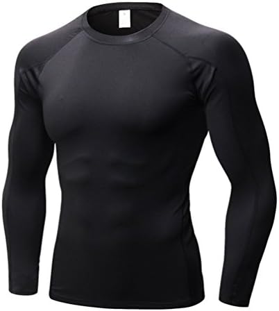 Mens &amp; Boys Super Thermal Compression Base Layer Top Long Sleeve Under Shirt,Men's Boy's Total Compression Fast Dry Base Layers Top Long Sleeve Armour Gear Under Shirt