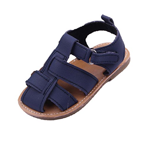 Internet Baby Boys Sandals Toddler Scrub First Walkers Kid Sneaker Shoes (12~18 Month, Navy)