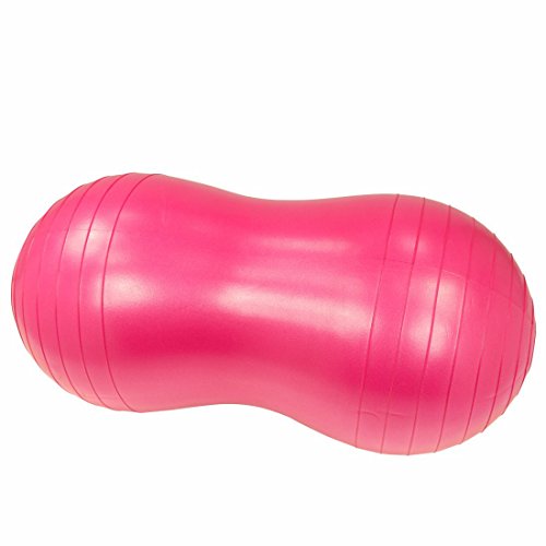 Carnegie Big Peanut - Gymnastikball, Sitzball, Fitnessball in Erdnuss Form , Anti Burst 300kg, 87x40x40 cm, inkl. Pumpe und Übungsposter