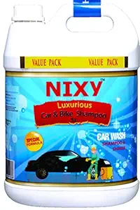NIXY Car & Bike Shampoo 5 ltr - Aqua Blue