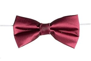 Paisley of London Boys Elasticated Dickie Bow Tie - Burgundy