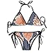 Produktbild Dotted Leaves Women's Sexy Bikini Set Swimsuit Bathing Suit Triangle Swimwear Two-Piece Suits