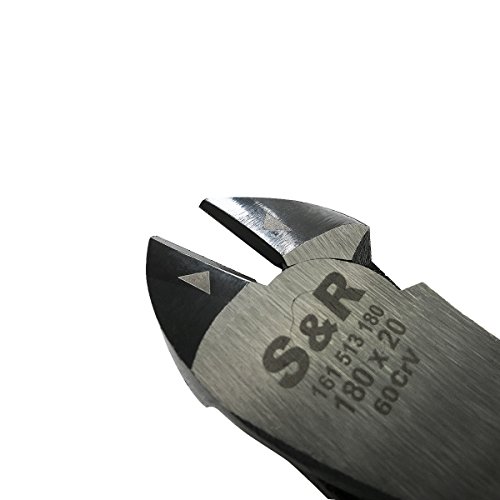 S&R VDE-Kraft-Seitenschneider 180mm 1000V geprüft aus Chrom-Vanadium Stahl, VDE-geprüft Serie - 6