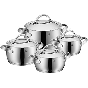 WMF Gourmet Plus 5-teilig Topf-Set, Edelstahl Rostfrei
