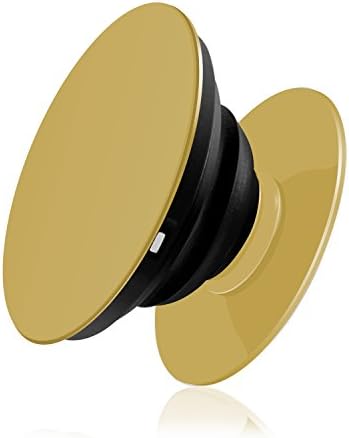 Multifunction Expanding Phone Holder Mount, ROASEY Cellphone Grip Release Hands Black Stand for Smartphones and Tablets pads - Gold