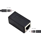 RJ45 Coupler In-Line Coupler Cat7/Cat6/Cat5e Ethernet Cable Extender Adapter Female to Female (F TO F)