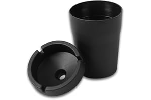 JNNJ Universal Car Ashtray, Plastic Automotive Ashtrays, Car Cigarette Ashtray Butt Bucket Portable Ashtray, Car Ash Portable, Indoor Smokeless Ashtrays for Office Van Truck Outdoors Camping
