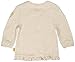 Steiff Baby Girls Sweatshirt 1/1 Arm Round Collar Long Sleeve Sweatshirt, Beige (softbeige Melange Beige 8268), 6-12 months (Manufacturer size: 80)