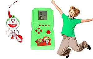 LEYSIN Combo of Hand Held Brick Video Game with LED Light Cartoon Rakhi for Kids Brother for Return Gift Pack of 1