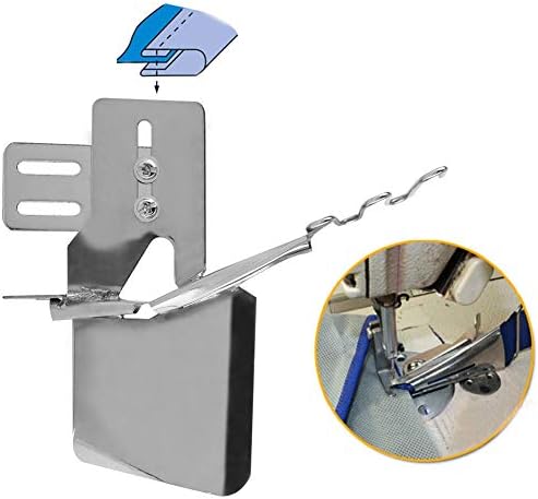 Delaman 60% Double Cylinder Fold Edge Binder Attachment Folder Tape Binder, for Industrial Sewing Machine