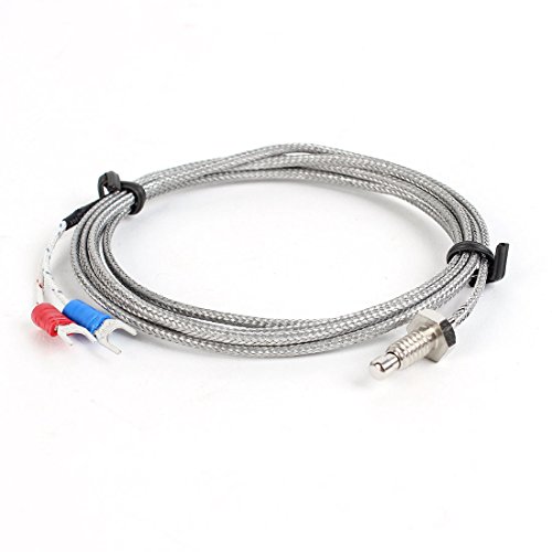 sourcingmap® 1,5m 5ft 0-400C K Typ Temperatur Steuerung Thermoelement Sonde Sensor Fühler