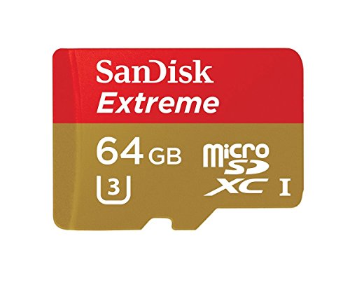 San Disk Extreme microSDXC 64GB bis zu 60 MB/Sek Class 10, U3 Speicherkarte