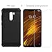 Produktbild XMTN Xiaomi Pocophone F1,Xiaomi Poco F1 6.18" Hülle,Silikon TPU Schutzhülle Case + 1- pack 9H Härte gehärtetes Glas Clear Displayschutzfolie für Xiaomi Pocophone F1,Xiaomi Poco F1 Smartphone (Schwarz)