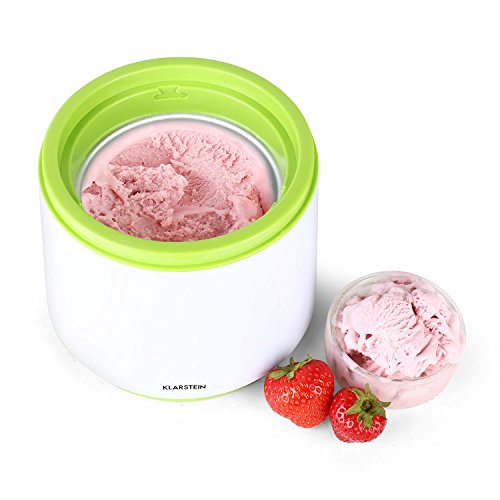 Klarstein Bacio Verde Eismaschine Speiseeismaschine (7 Watt, doppelwandiger Thermobehälter, 0,8 Liter Fassungsvermögen, einfache Reinigung, inkl. Rezeptvorschläge) grün - 3