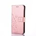 Produktbild Huawei P20 Lite Hülle, Huawei Nova 3E Handyhüle, Alfort Prämie PU Leder Schutzhülle Geprägter Keiner Schmetterling Muster Lederhülle Tasche Wallet Case Cover für Huawei P20 Lite / Nova 3E Smartphone 5.84" mit Kartensteckplatz und Standfunktion ( Roségold )