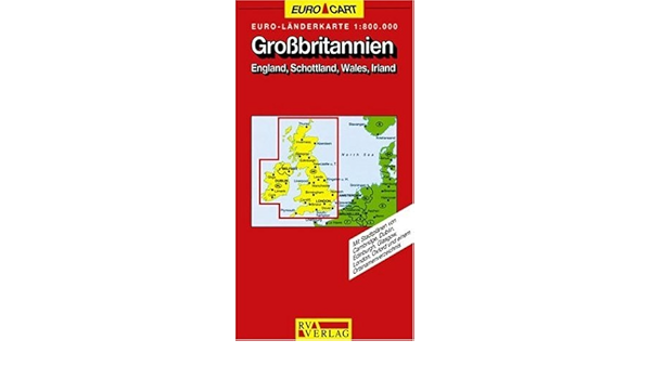 Rv Euro Landerkarte 1 800 000 Grossbritanien England Schottland Wales Irland Amazon De Reise Und Verkehrsverlag Bucher
