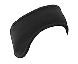 Ibex Black Running Headband Fleece Ear Warmer Cover Adult Women Men Warm Outdoor