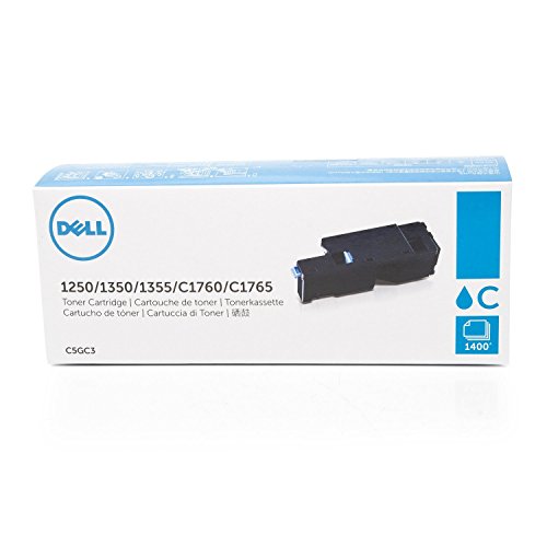 Dell Original Laser-Tonerkartusche für 1250/1250 C/1350cn/1350CNW/1355CN/1355CNW/C1760/C1760nw/C1765/C1765NF/C1765nfw/C17 x x – Cyan - 2