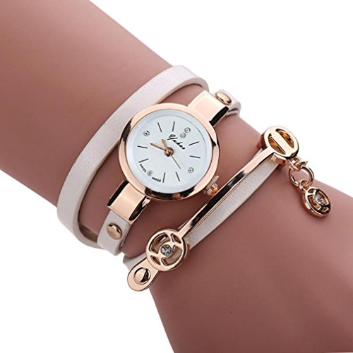 Preisvergleich Produktbild LCLrute Gute Qualität Damenarmbanduhr Damen Metallarmbanduhr (Weiß)