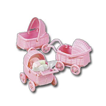 Babyparty Baby Kinderwagen rosa Girl Mädchen 6 Teile Palandi®